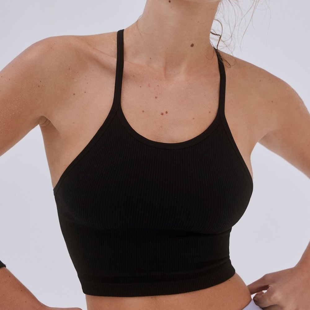 Free People Happiness Runs Tank - M/L - Black